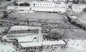 Inauguração da primeira etapa da Av. Leste-Oeste em 1973.